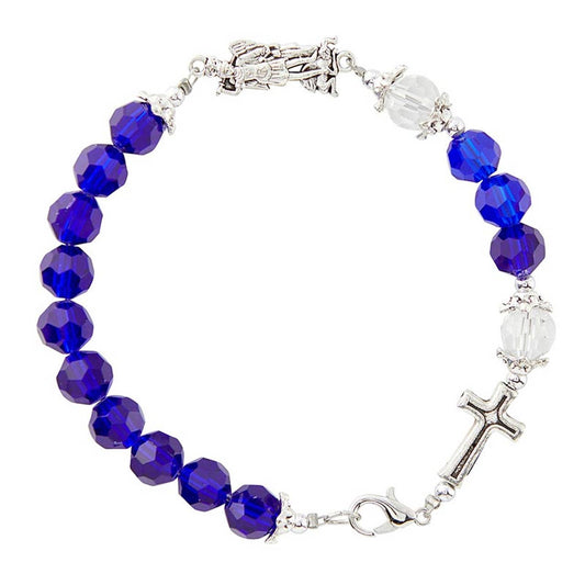 Christian Brands Catholic - Dark Blue Saint Michael Bracelet