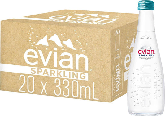 Oasis Snacks - Evian Natural Sparkling Water, 330ml