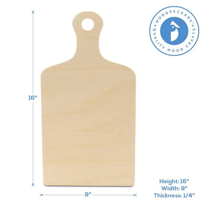 Woodpeckers Crafts - Wood Cutting Board Cutout with Handle