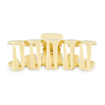 TELETIES - Classic Hair Clip | Large | Butter Yellow