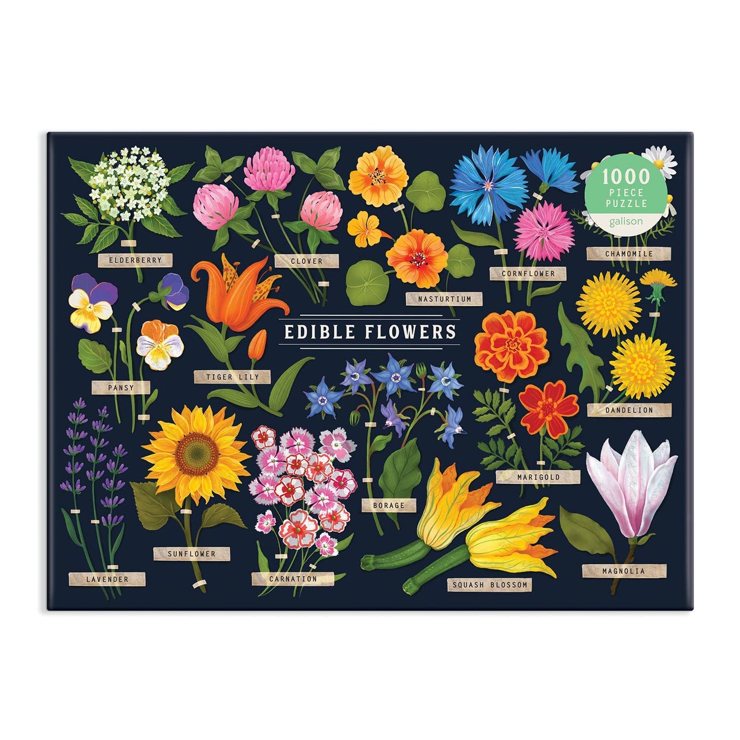 Chronicle Books - Edible Flowers 1000 Piece Puzzle