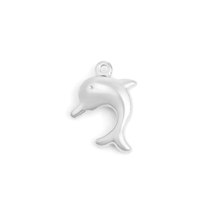 WJW - 18K Gold PVD Stainless Steel Dolphin Charm