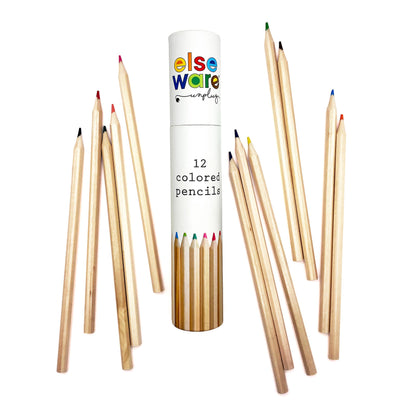 elseware unplug / eco-kids - Colored Pencils - Tall & Travel Size - 12 Colors