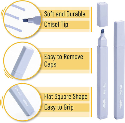 Mr. Pen - Mr. Pen Aesthetic Highlighters - 20 Chisel Tip Set