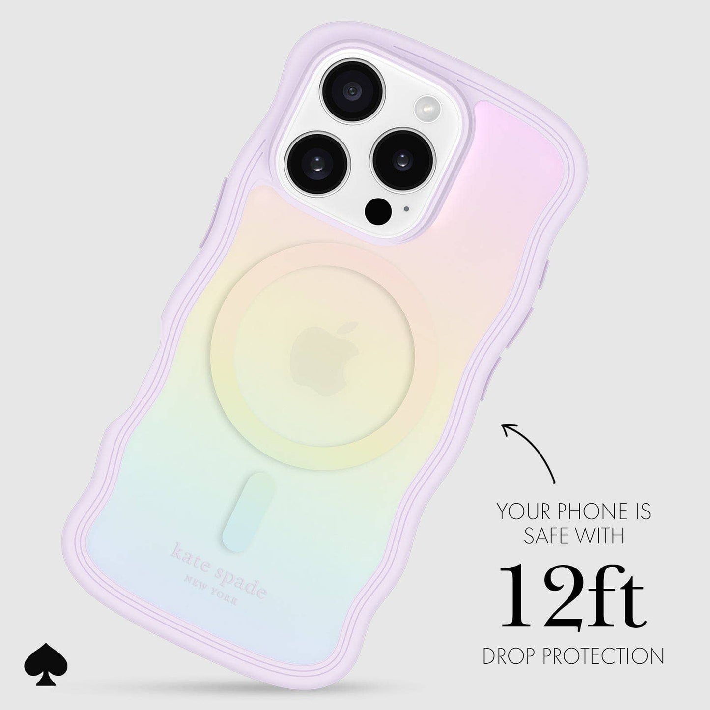 Case-Mate - Kate spade new york iPhone 16 Pro Wavy Opal Iridescent