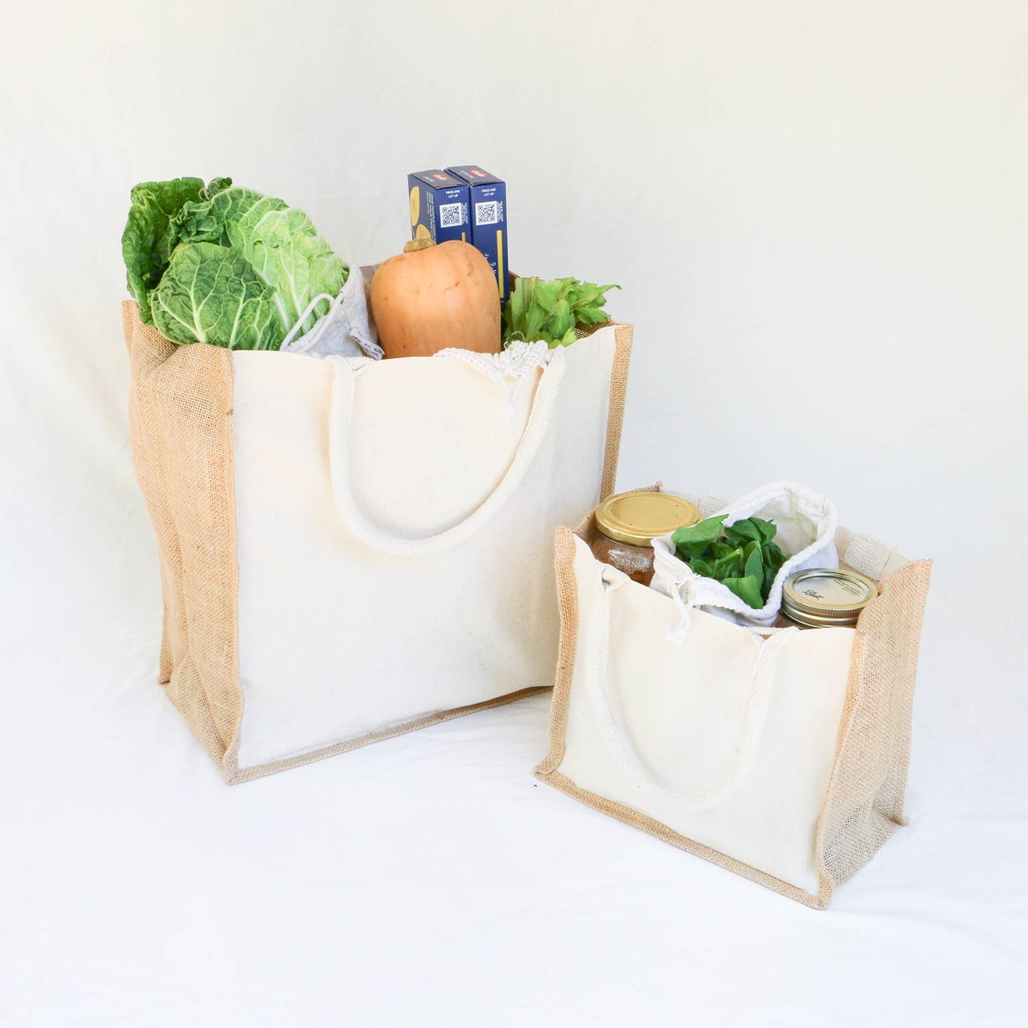 Simple Ecology - Organic Canvas & Jute Tote -Simple Ecology
