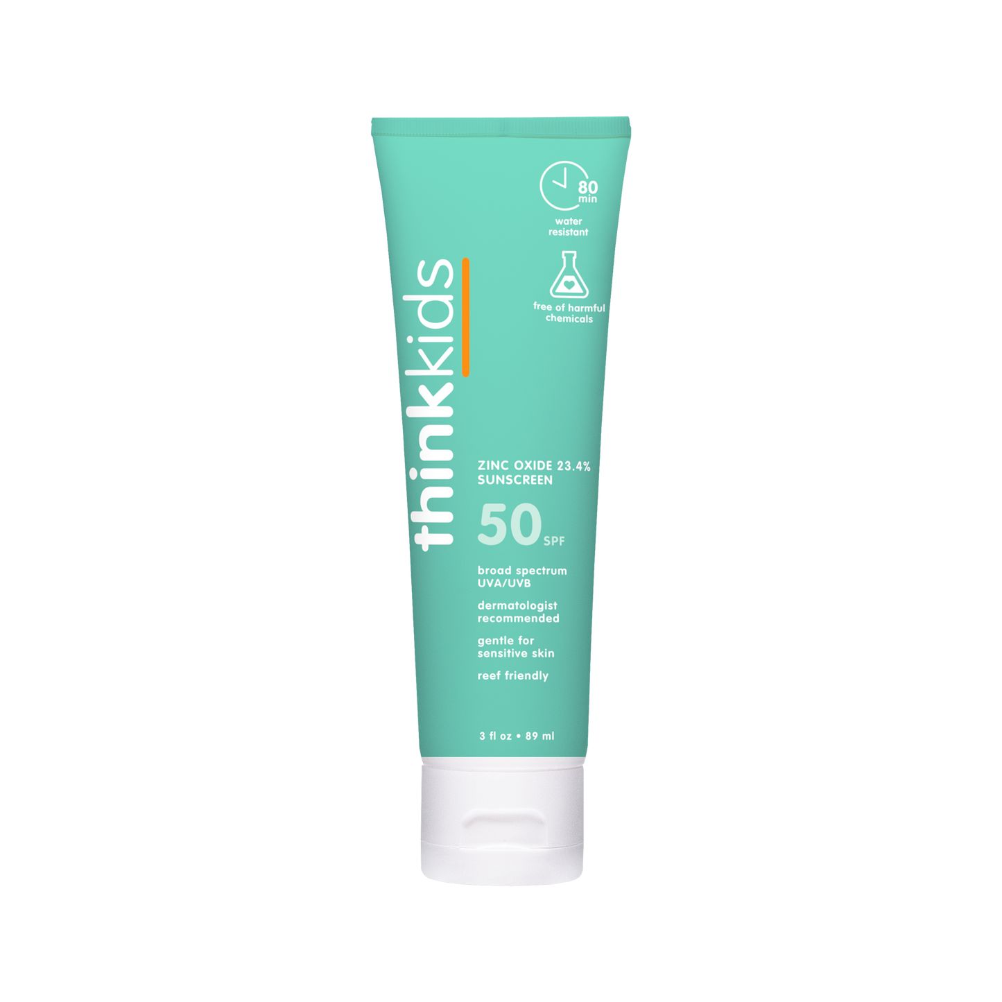 Think - Think Kids SPF 50 Sunscreen (3oz), EWG Rated #2
