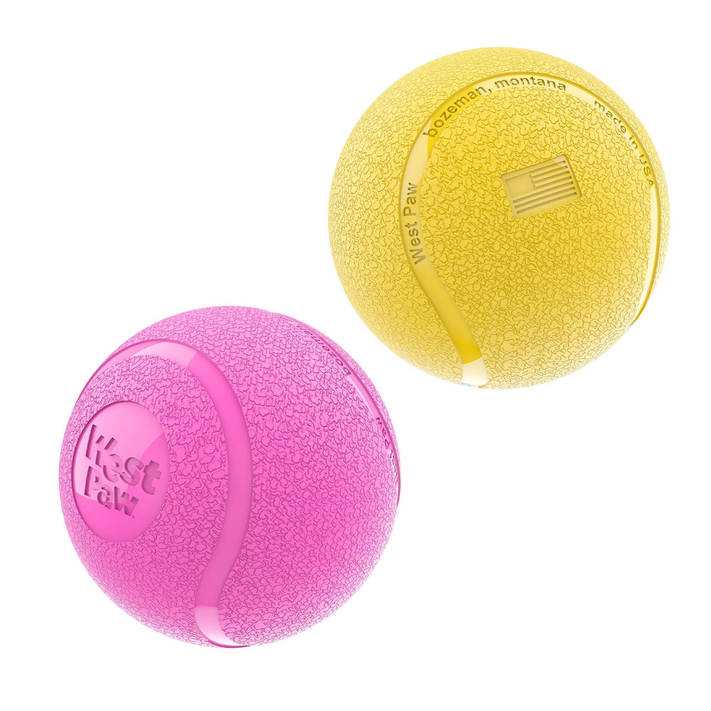 West Paw - Boundr® 2-Pack Dog Toy Ball for Play, Chew, and Fetch