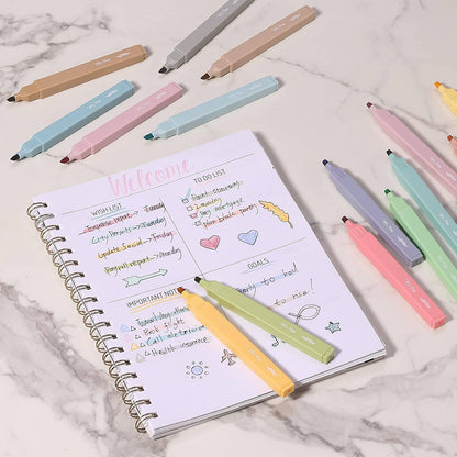 Mr. Pen - Mr. Pen Aesthetic Highlighters - 20 Chisel Tip Set