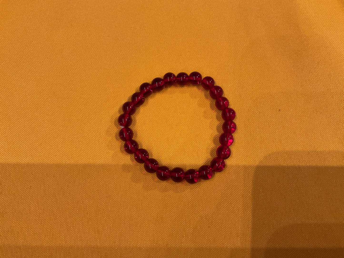 Glass bead bracelet