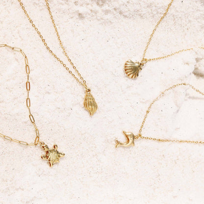 WJW - 18K Gold PVD Stainless Steel Sea Turtle Charm