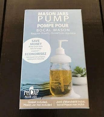 ReCAP® Mason Jars Pump Dispenser, Regular Mouth | Case of 16