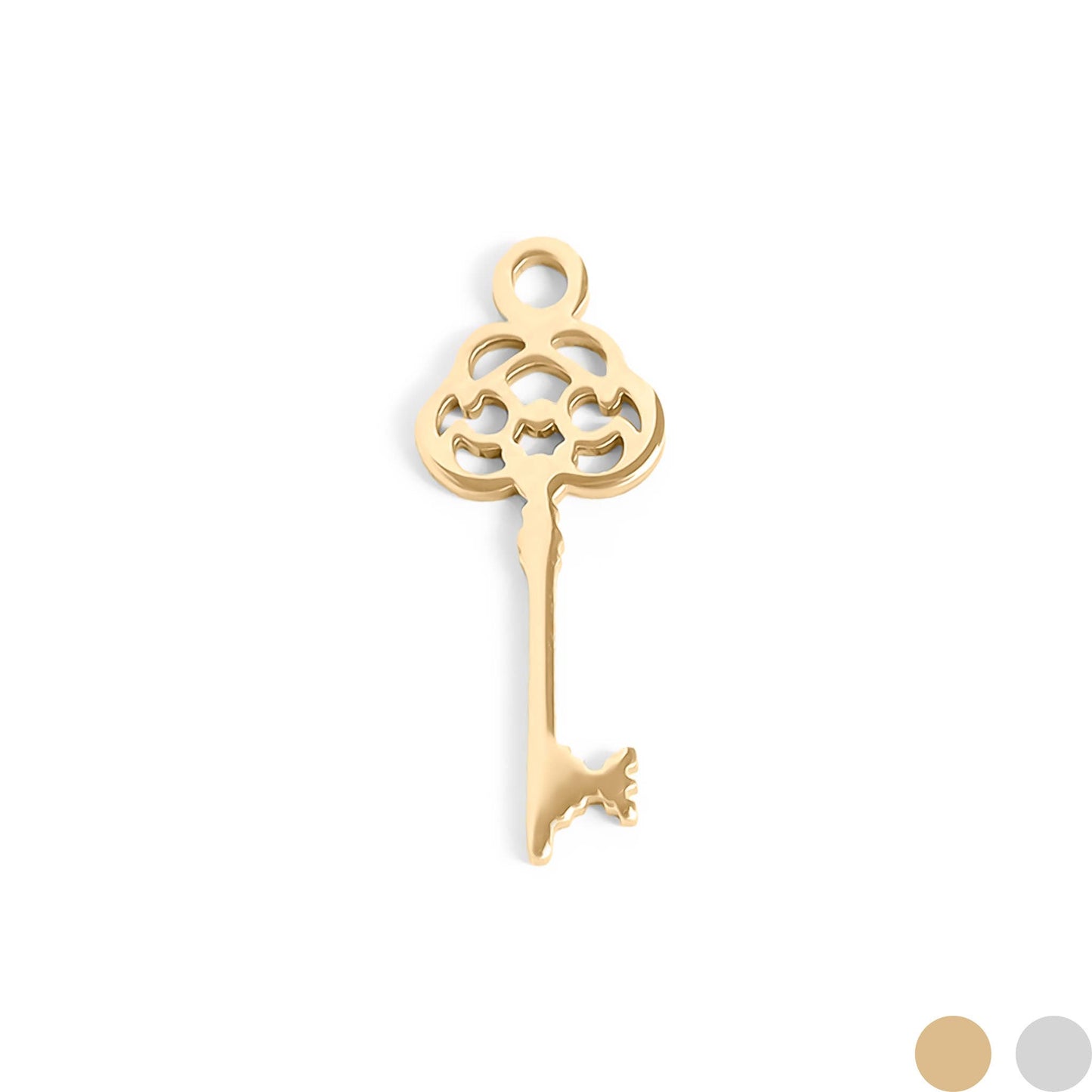 WJW - 18K Gold PVD Stainless Steel Key Charm / PDL0078