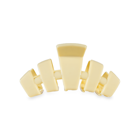 TELETIES - Classic Hair Clip | Small | Butter Yellow