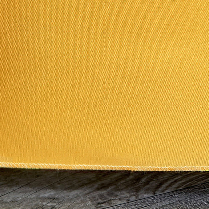 YOUR CHAIR COVERS - 8 ft. Polyester Fitted Tablecloth Rectangular Gold