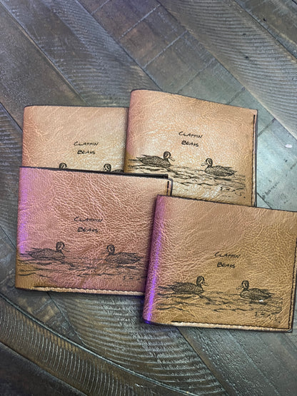 Clappin’ Beaks custom wallet (design 2)