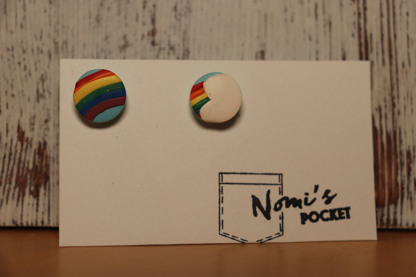 Cloud and Rainbow earrings