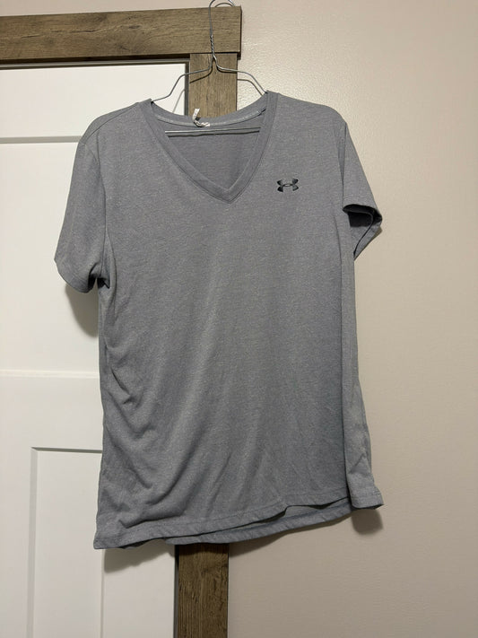 Grey under armor shirt- size large
