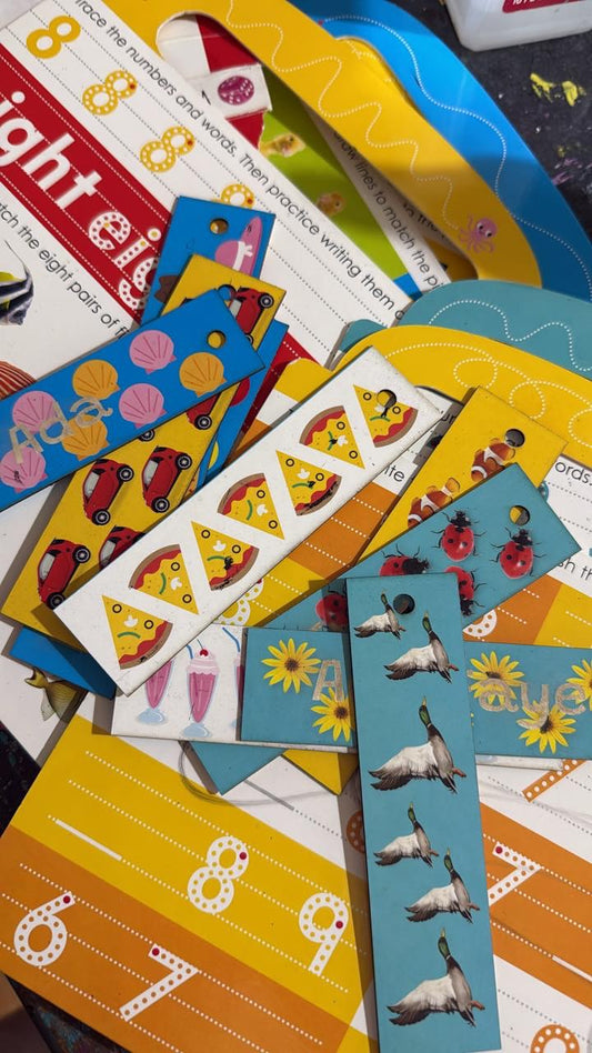 Laser Cut Upcycled Bookmarks