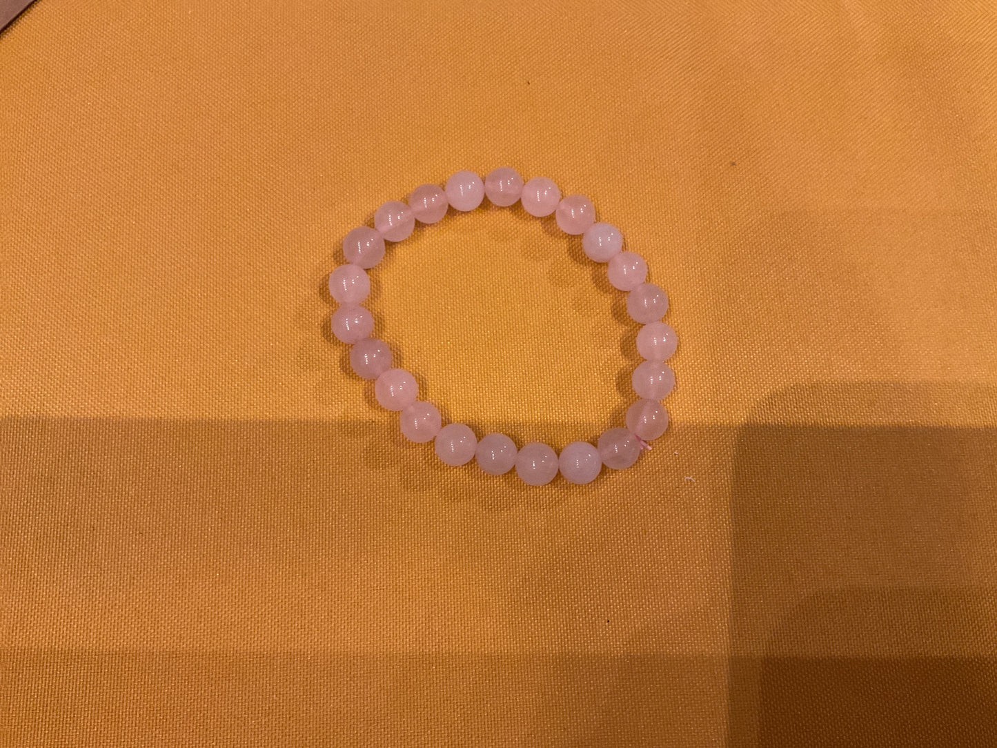 Rose quartz bead bracelet