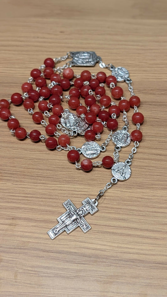 Natural stone rosary
