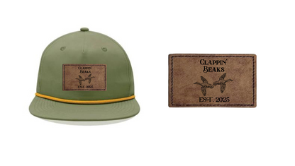 Custom Leather Patch, Decky 6032 Classic Rope Cap