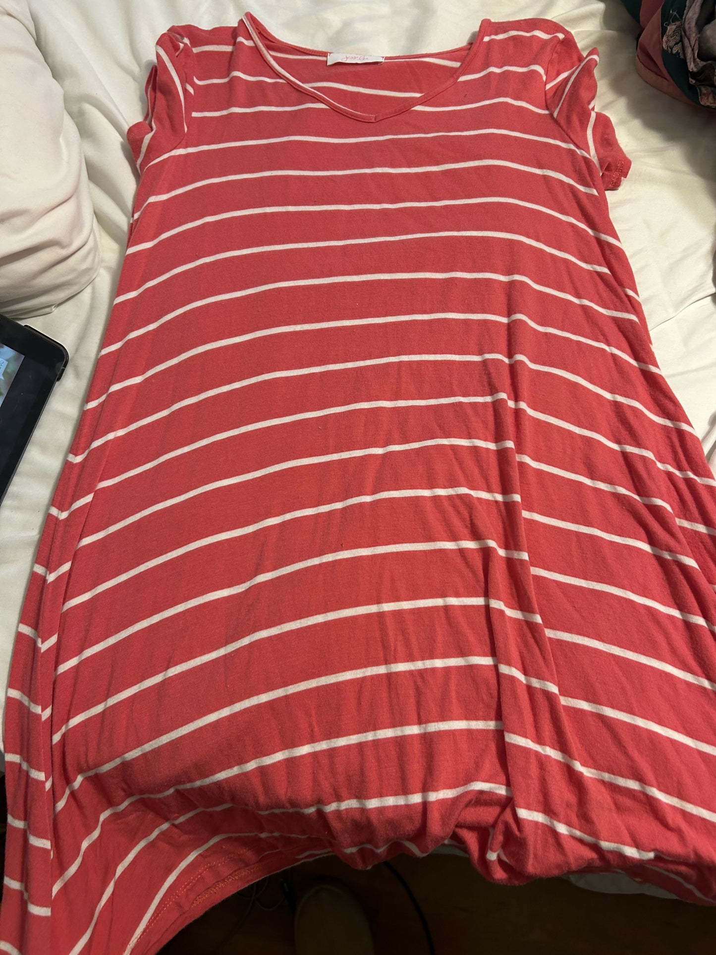 Pink cotton dress small