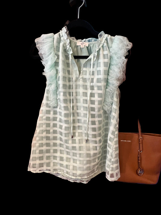 Green Frill Entro Blouse