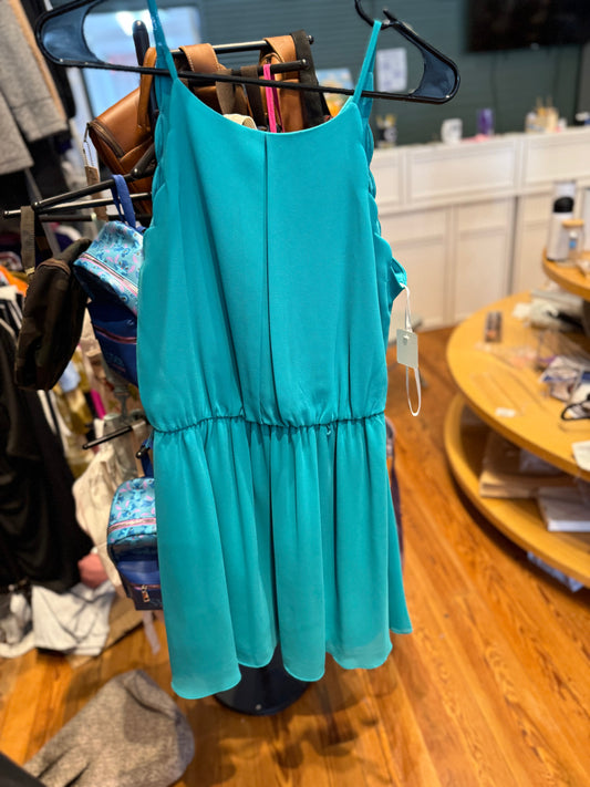Blue team romper think scalloped