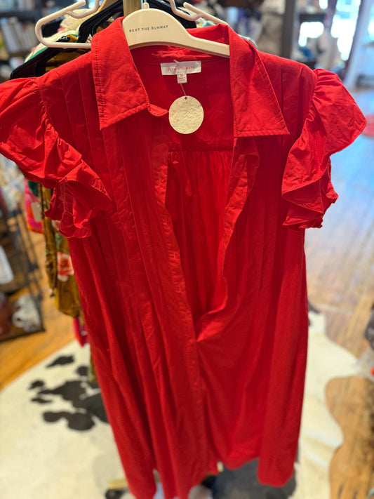 Red flying tomato dress m