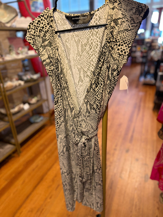 Snake print wrap dress norma Kamala lg