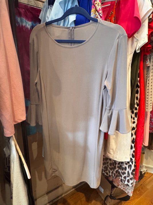 Taupe Bell Sleeve Tunic/Dress