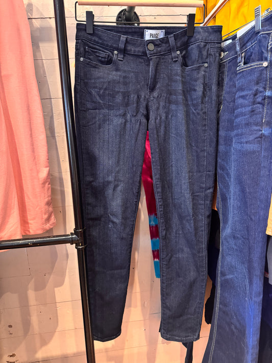 Paige Dark Wash Skinny Jeans