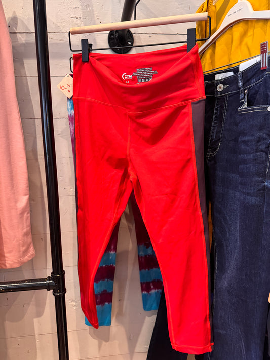 Zyia Red High-Waist Leggings