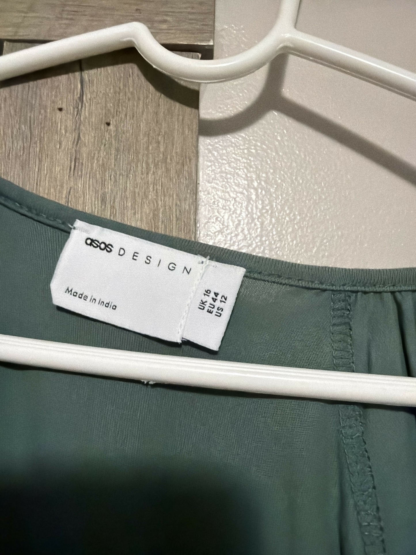 sage green dress- size 12