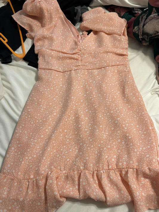 Pink spring dress