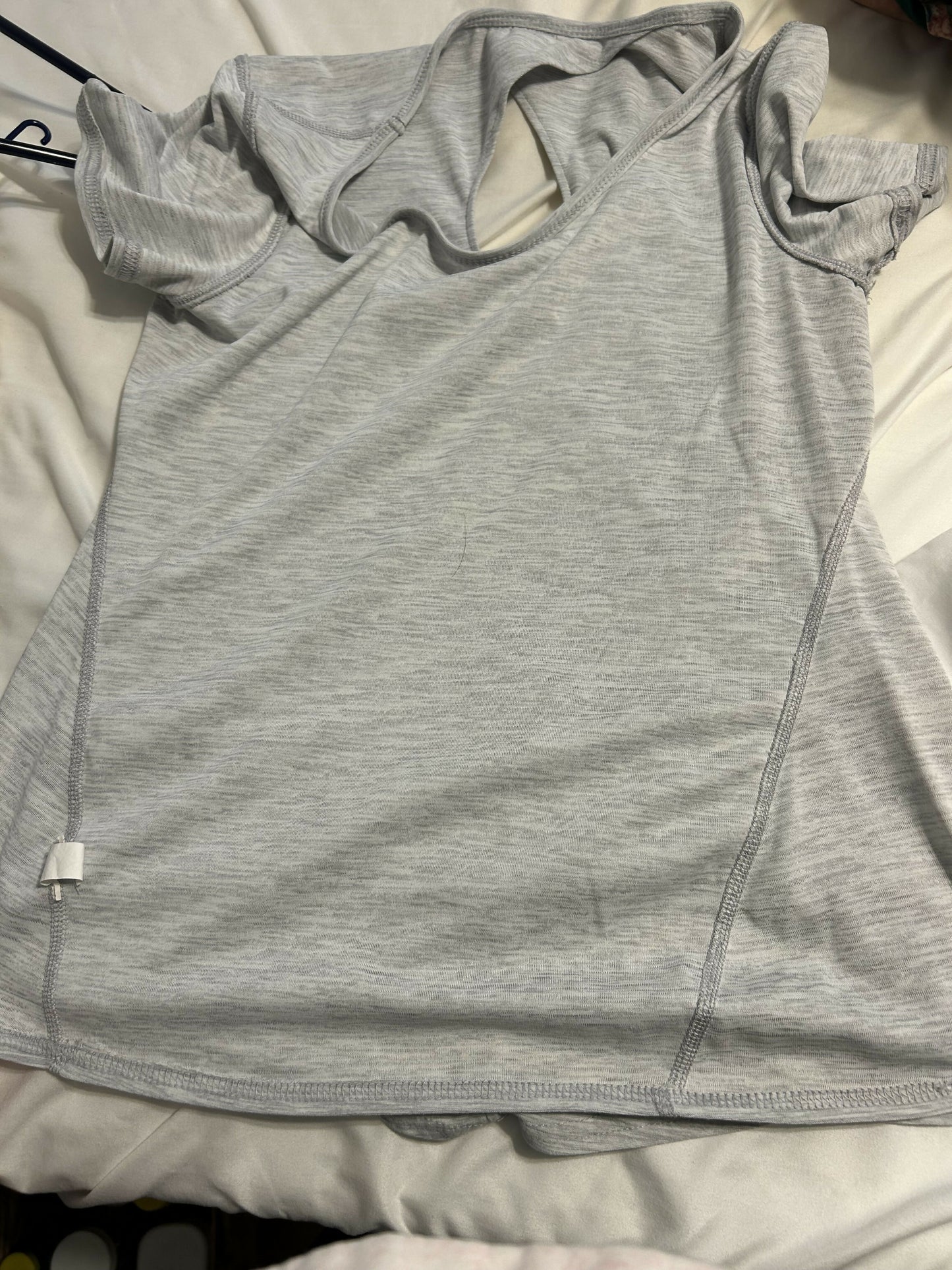 Gray workout tank