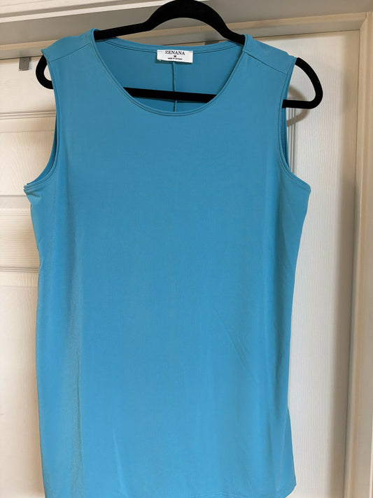 Tell blue tank size med