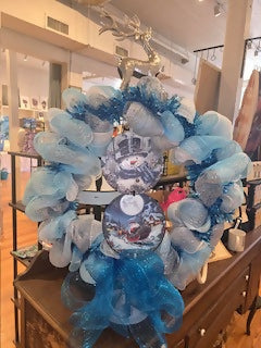 Snowman Winter Wreath
