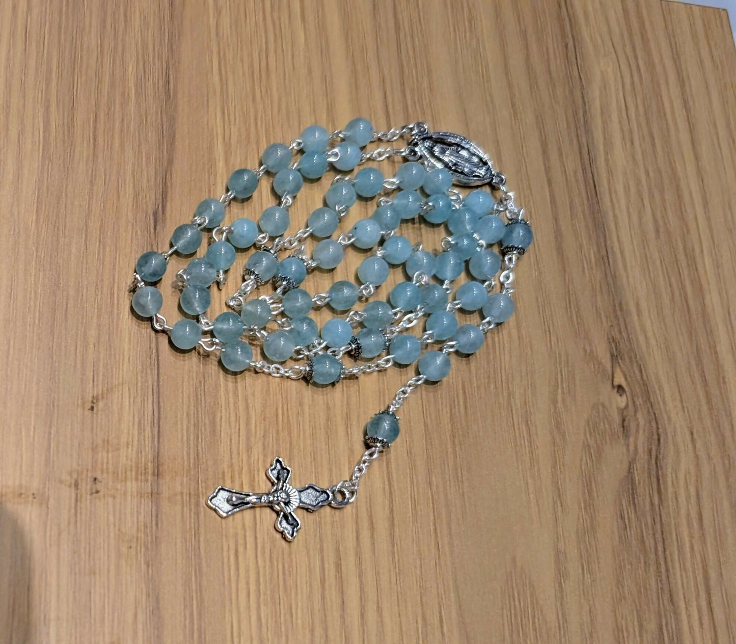Natural stone rosary