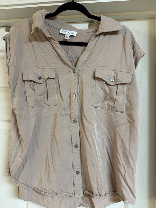 Tan shirt size Large