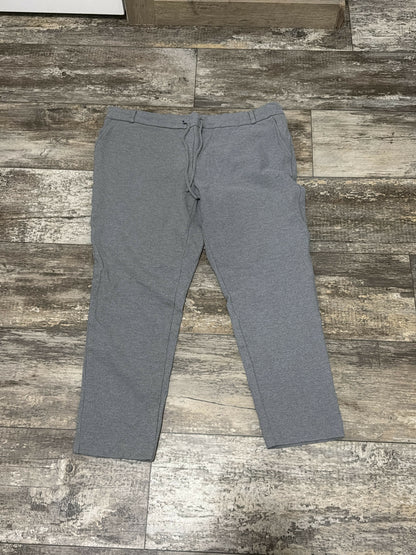 grey work pants- size large