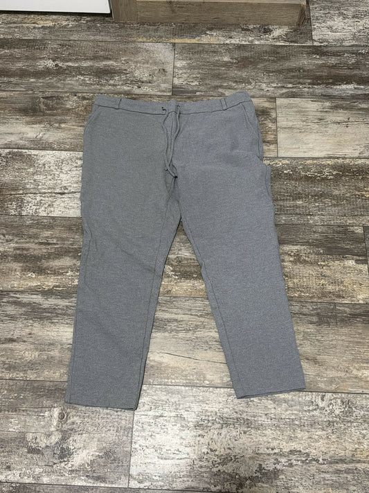 grey work pants- size large