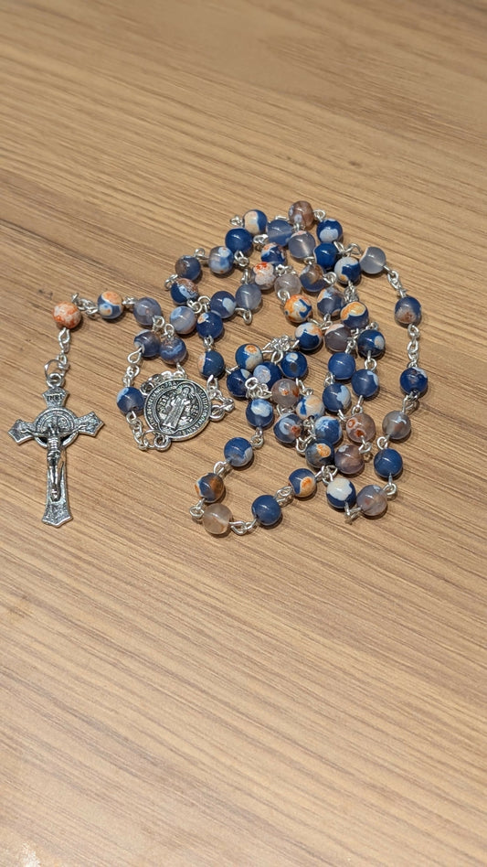 Natural stone rosary