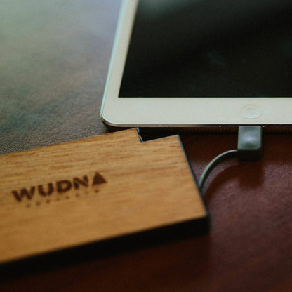 WUDN Handcrafted - Customizable Slim-Dual Wooden Power Bank