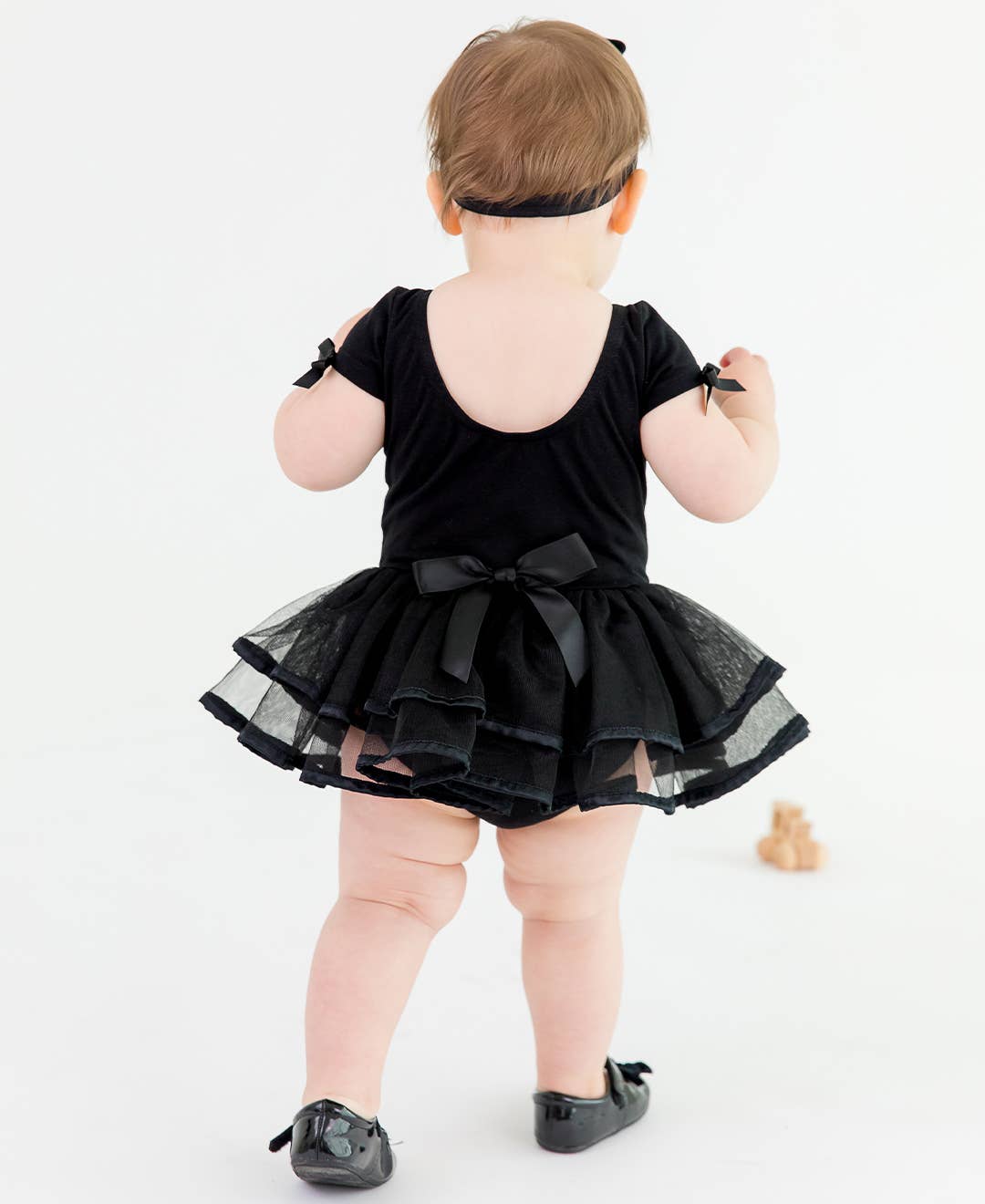 RuffleButts + RuggedButts - Girls Black Ballet Tutu Dance Leotard