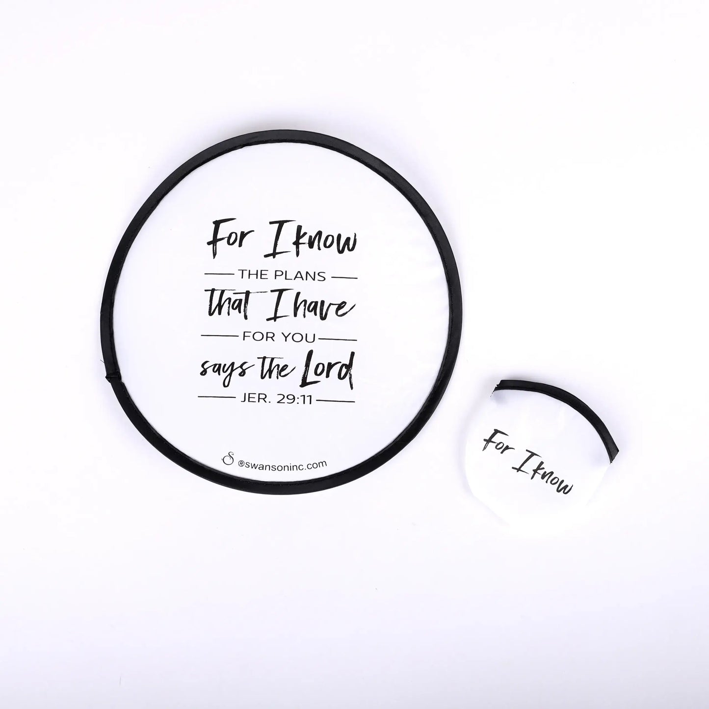 Swanson Christian Products - Foldable Hand Fan - Jer. 29:11 - Pack of 6