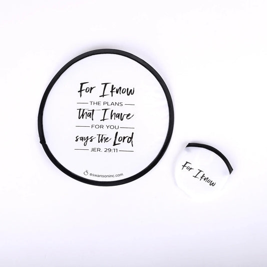 Swanson Christian Products - Foldable Hand Fan - Jer. 29:11 - Pack of 6