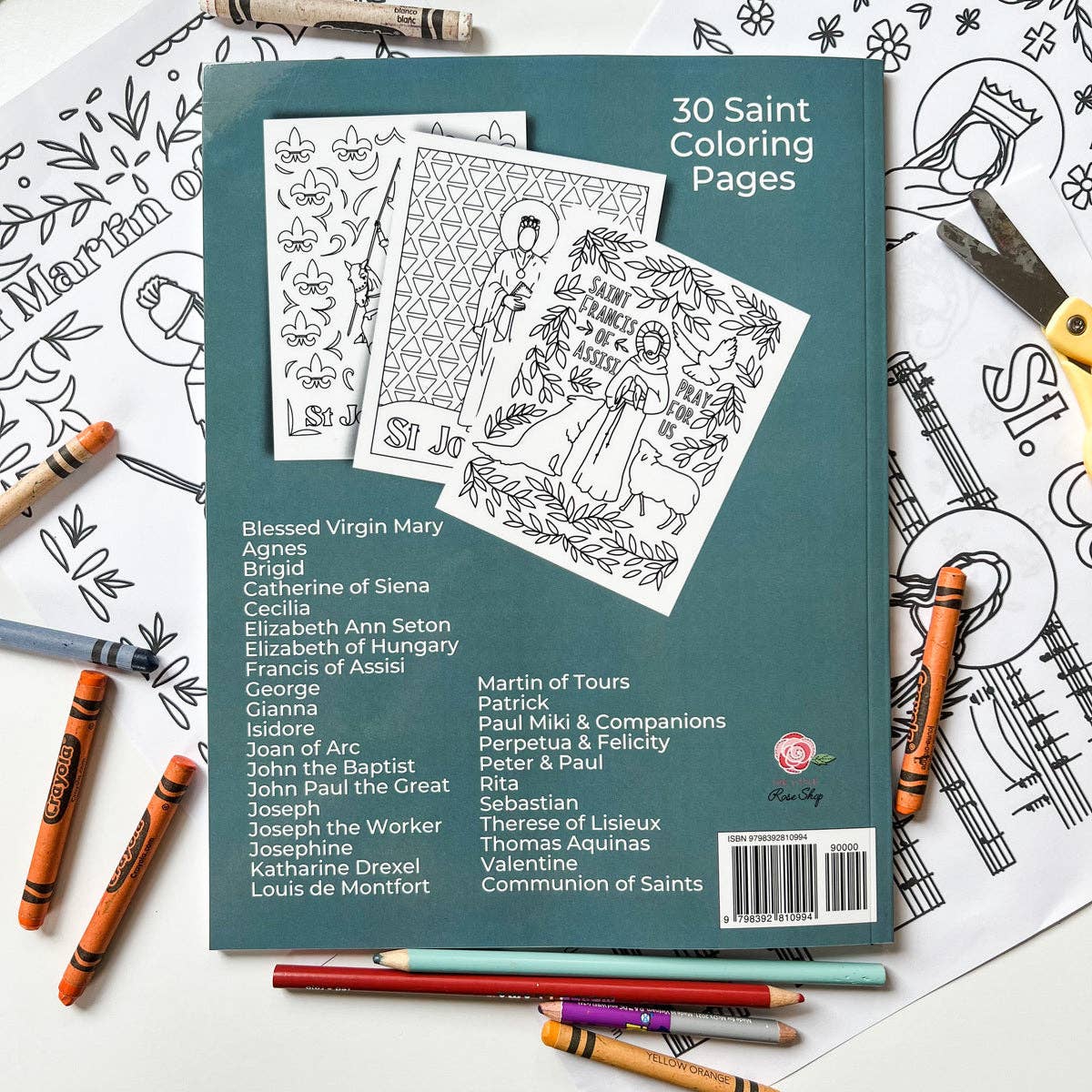 The Little Rose Shop - Catholic Coloring Book