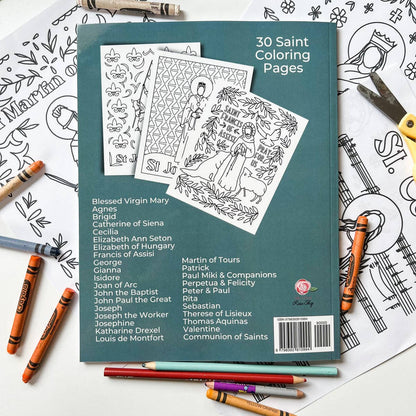 The Little Rose Shop - Catholic Coloring Book